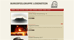 Desktop Screenshot of burgspielgruppe-losenstein.at
